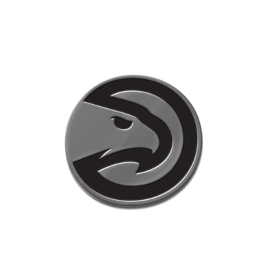 Atlanta Hawks Free Form Chrome Auto Emblem                                                                                                               