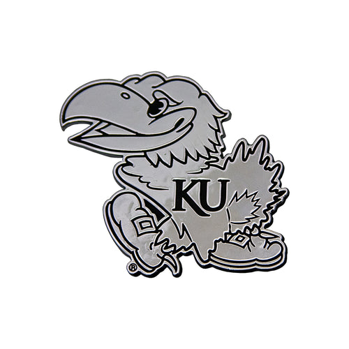 Kansas Jayhawks Chrome Auto Emblem 