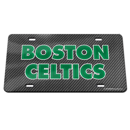 Boston Celtics Carbon Fiber License Plate