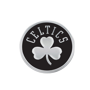 Boston Celtics Free Form Chrome Auto Emblem                                                                                                              