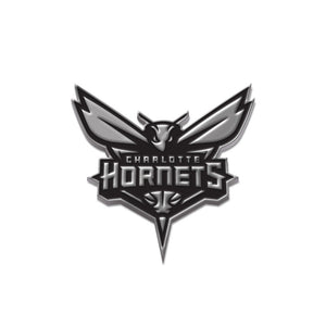 Charlotte Hornets Free Form Chrome Auto Emblem                                                                                                           