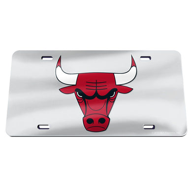 Chicago Bulls Chrome Acrylic License Plate