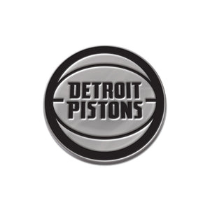 Detroit Pistons Free Form Chrome Auto Emblem                                                                                                              