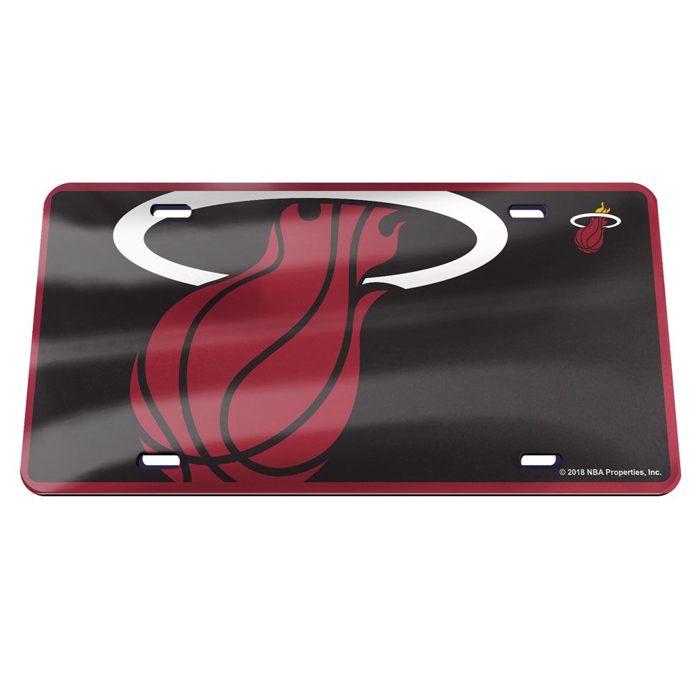 Miami Heat Mega Logo Acrylic License Plate