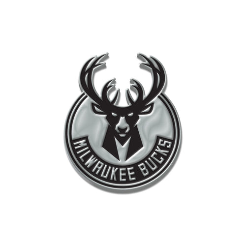 Milwaukee Bucks Free Form Chrome Auto Emblem                                                                                                            