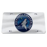Minnesota Timberwolves Chrome Acrylic License Plate