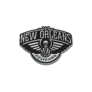 New Orleans Pelicans Free Form Chrome Auto Emblem                                                                                                        
