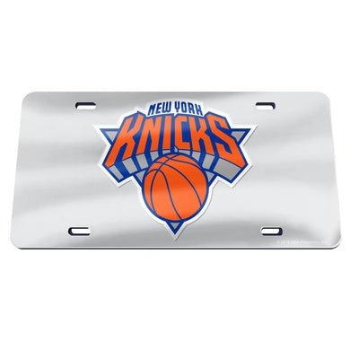 New York Knicks Chrome Acrylic License Plate