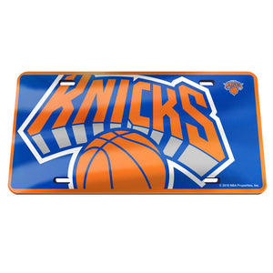 New York Knicks Mega Logo Acrylic License Plate