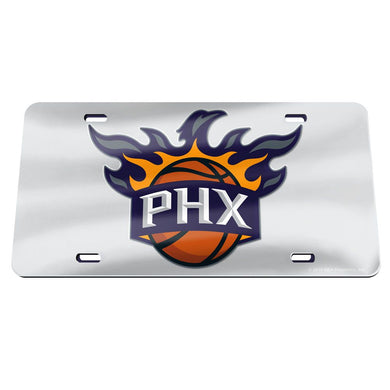 Phoenix Suns Chrome Acrylic License Plate