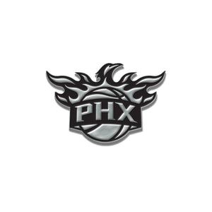 Phoenix Suns Free Form Chrome Auto Emblem                                                                                                               