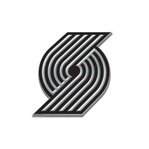 Portland Trail Blazers Free Form Chrome Auto Emblem                                                                                                      