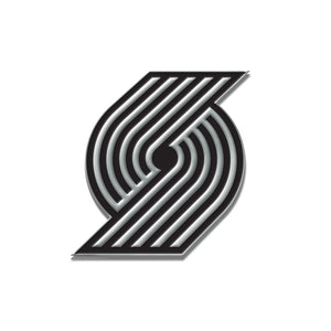 Portland Trail Blazers Free Form Chrome Auto Emblem                                                                                                      