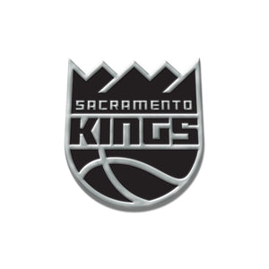 Sacramento Kings Free Form Chrome Auto Emblem                                                                                                             