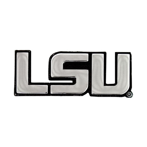 LSU Tigers Free Form Chrome Auto Emblem LSU