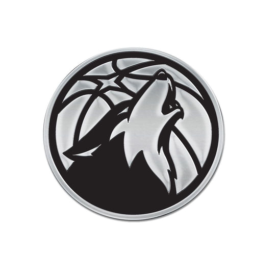Minnesota Timberwolves Free Form Chrome Auto Emblem