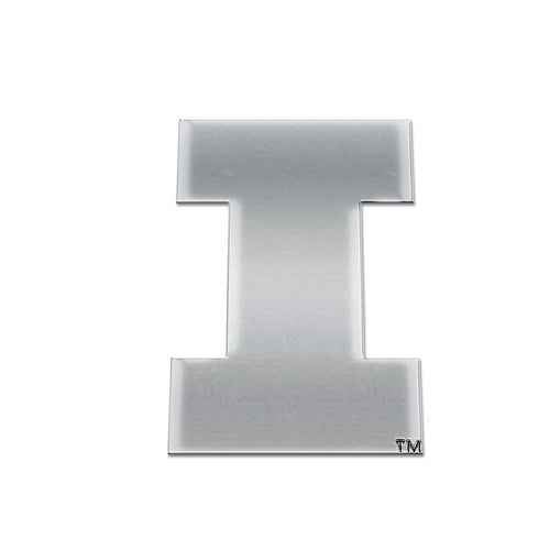 Illinois Fighting Illini Chrome Auto Emblem     