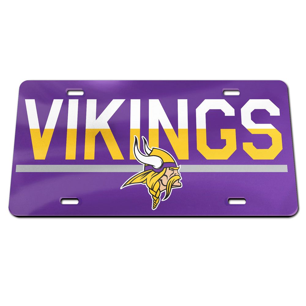 Minnesota Vikings Wordmark Acrylic License Plate