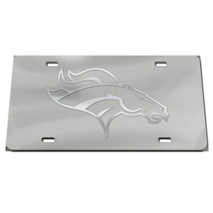 Denver Broncos Frosted Acrylic License Plate