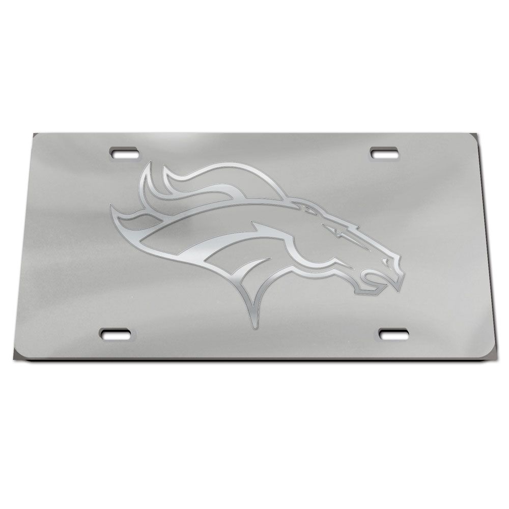 Denver Broncos Frosted Acrylic License Plate