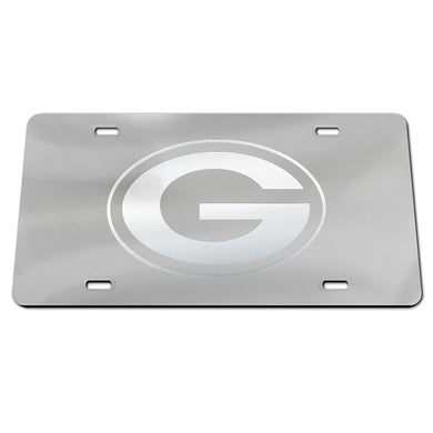 Green Bay Packers Frosted Chrome Acrylic License Plate