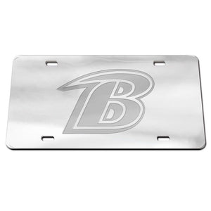 Baltimore Ravens Frosted Acrylic License Plate