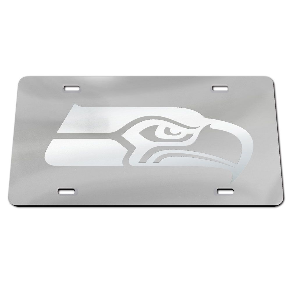 Seattle Seahawks Chrome License Plate Frame