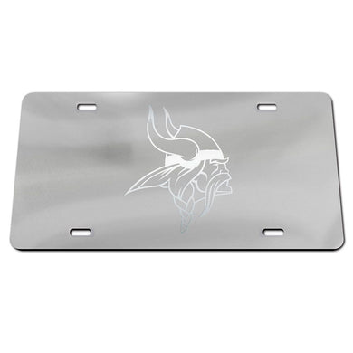 Minnesota Vikings Frosted Chrome Acrylic License Plate