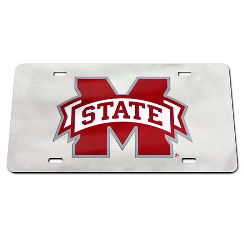 Mississippi State Bulldogs Chrome Acrylic License Plate