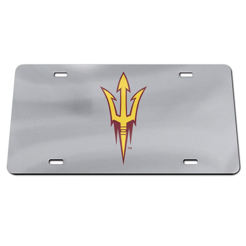 Arizona State Sun Devils Chrome Acrylic License Plate
