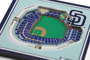 San Diego Padres 3D StadiumViews Coaster Set