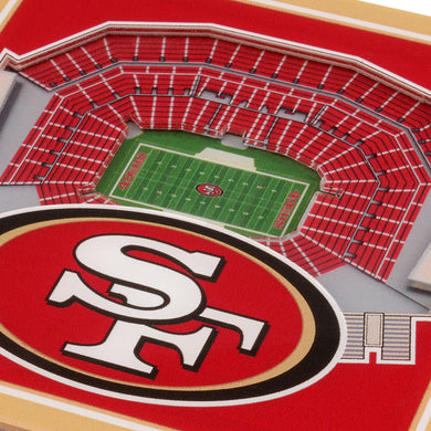 San Francisco 49ers 3D StadiumViews Coaster Set