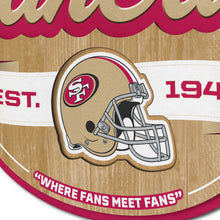 San Francisco 49ers 3D Fan Cave Wood Sign