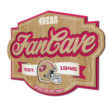 San Francisco 49ers 3D Fan Cave Wood Sign