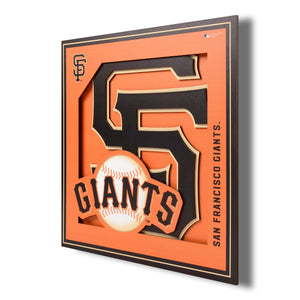San Francisco Giants 3D Logo Series Wall Art - 12"x12"