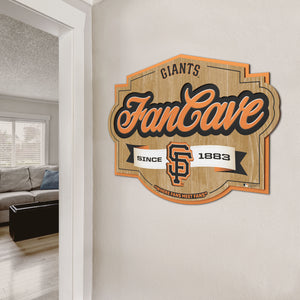 San Francisco Giants 3D Fan Cave Wood Sign