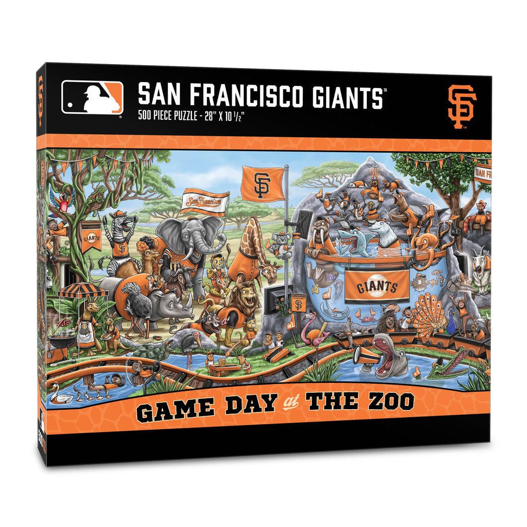 San Francisco Giants Game Day At The Zoo 500 Piece Puzzle
