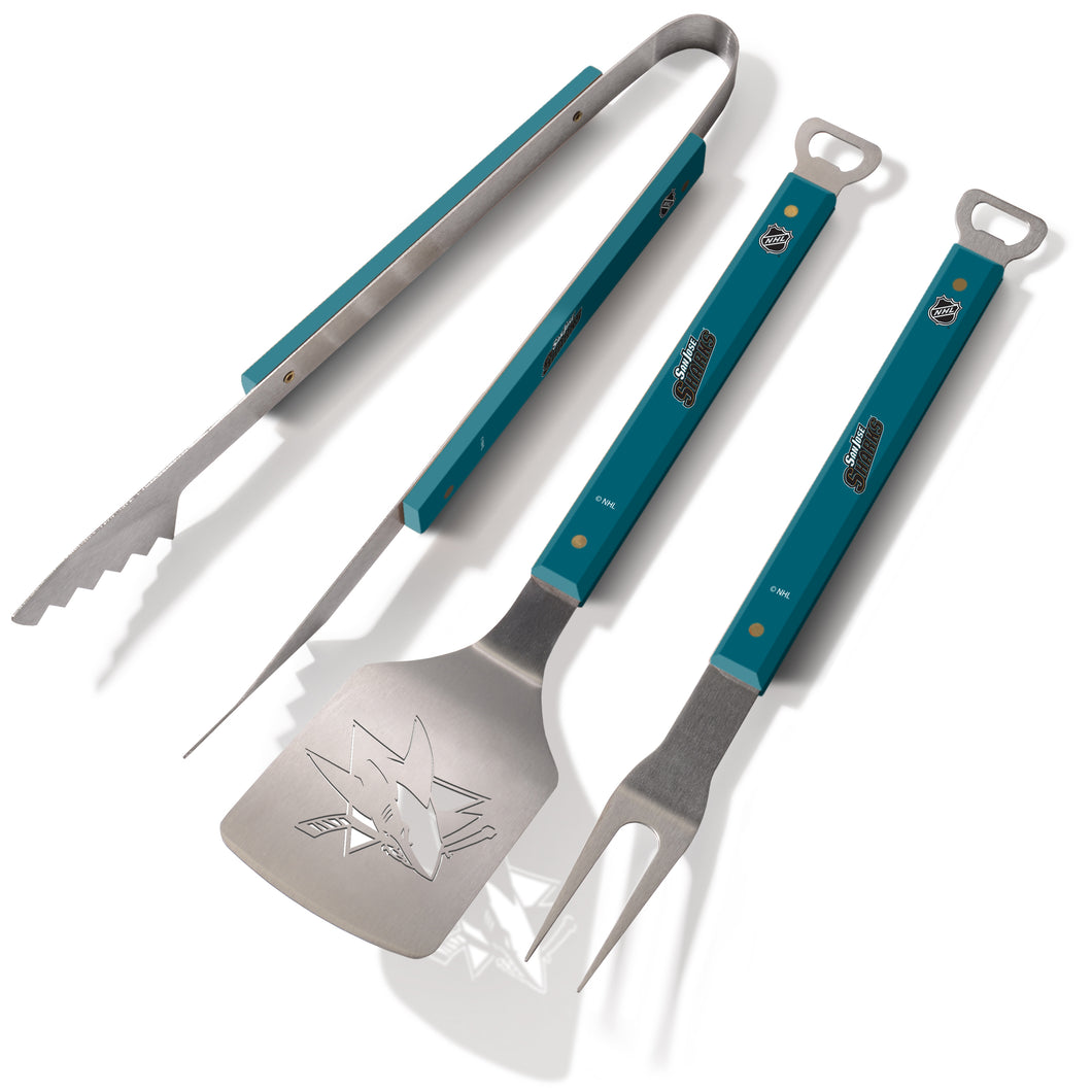 San Jose Sharks Spirit Series 3-Piece BBQ Set