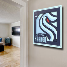 Seattle Kraken 3D Logo Series Wall Art - 12"x12"