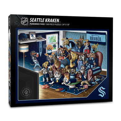Seattle Kraken Purebred Fans 500 Piece Puzzle - 