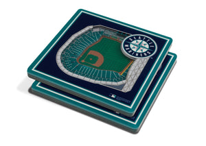 Seattle Mariners 3D StadiumViews Coaster Set