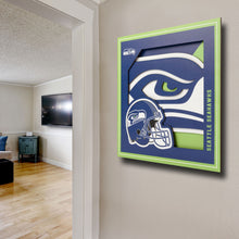 Seattle Seahawks 3D Logo Series Wall Art - 12"x12"