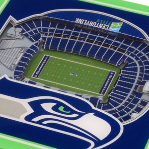 Seattle Seahawks 3D StadiumViews Coaster Set