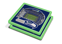 Seattle Seahawks 3D StadiumViews Coaster Set