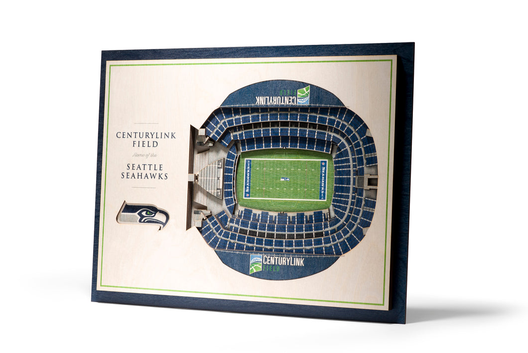 Buffalo Bills Stadium View 3D Wooden Picture Frame