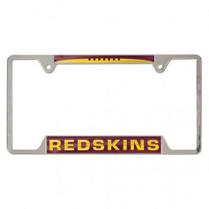Washington Redskins Inlaid Metal License Plate Frame