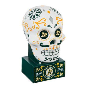 Oakland Athletics Sugar Skull Statue