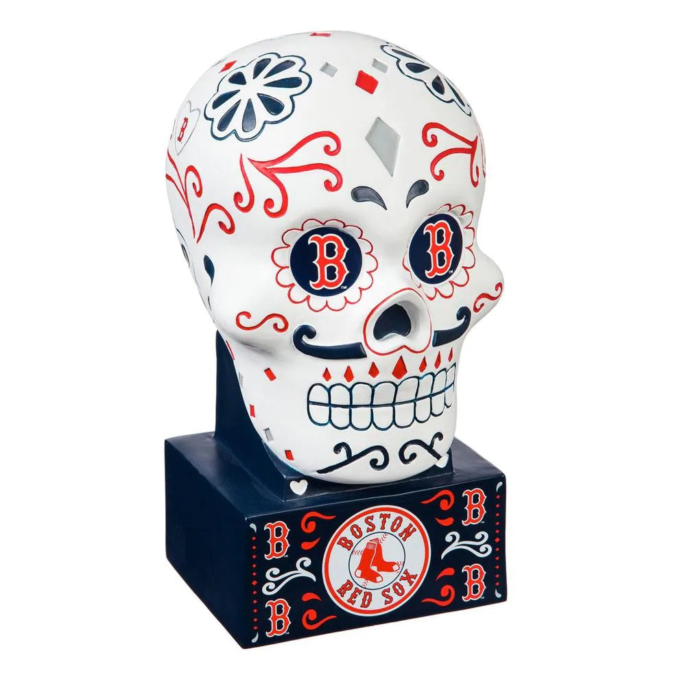 KMG Illustration on X: Red Sox Sugar Skull Prints for sale now! #redsox  #redsixnation #fenwaypark #sugarskull #skull #tattoo #boston #art   / X