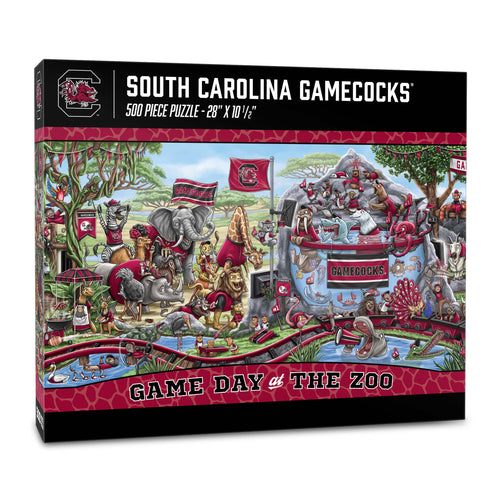 South Carolina Gamecocks Game Day At The Zoo 500 Piece Puzzle