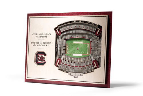 south carolina gamecocks football williams brice stadium 3d stadiumview wall art